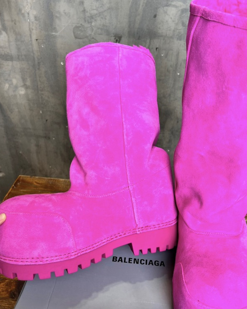 Balenciaga Shearling Extra-Tall 3XL Boots