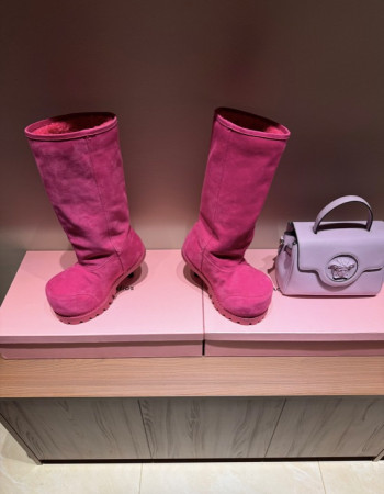 Balenciaga Alaska Fur Tall Boots