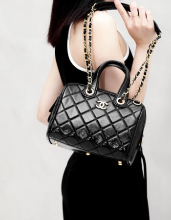 Coco Chanel Quilted Leather Bag 