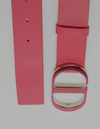Dior 30 Montaigne CD Leather Belt – Pink