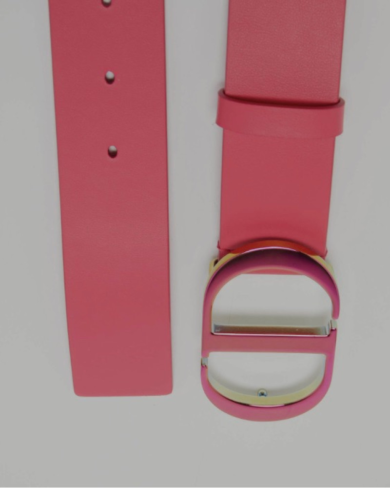 Dior 30 Montaigne CD Leather Belt – Pink