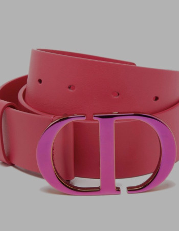 Dior 30 Montaigne CD Leather Belt – Pink
