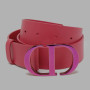 Dior 30 Montaigne CD Leather Belt – Pink