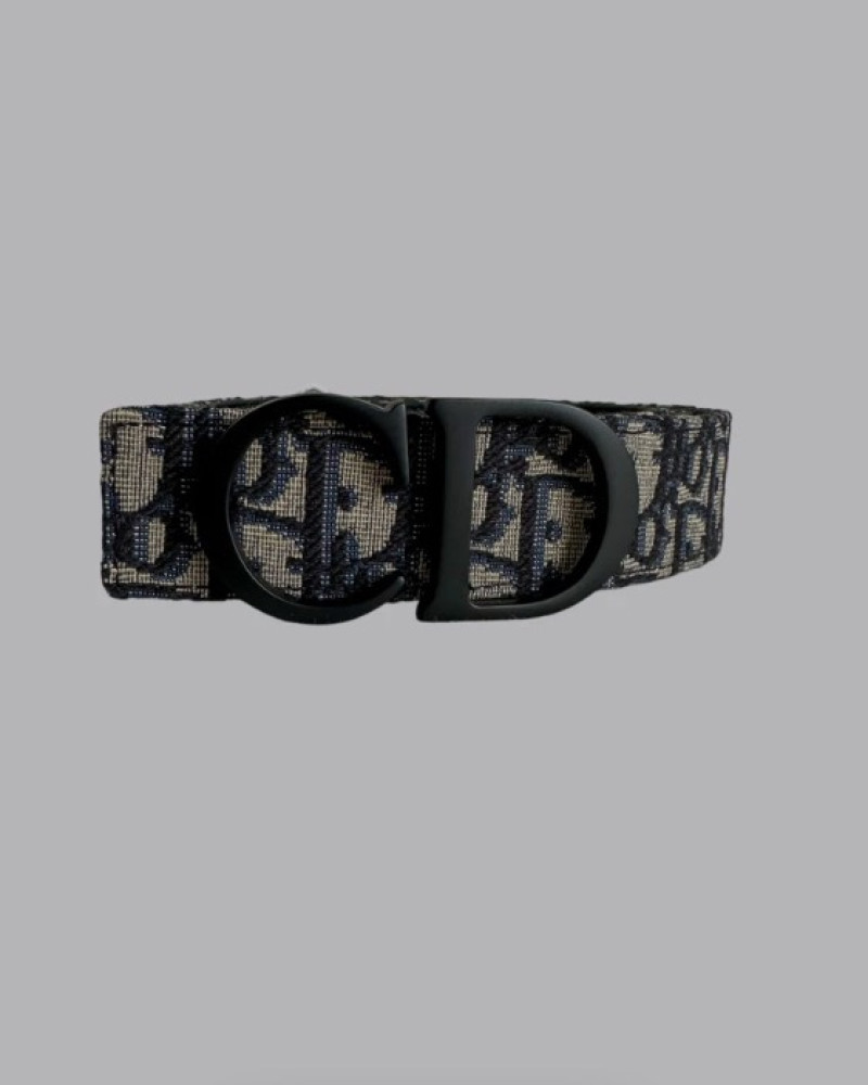 Dior Oblique Jacquard CD Buckle Belt – Black