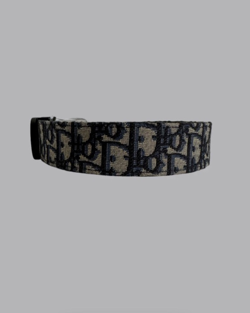 Dior Oblique Jacquard CD Buckle Belt – Black