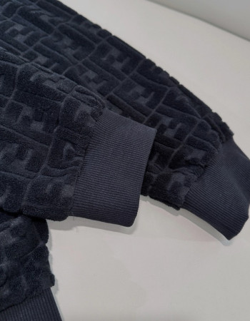 Fendi Black FF Monogram Hoodie
