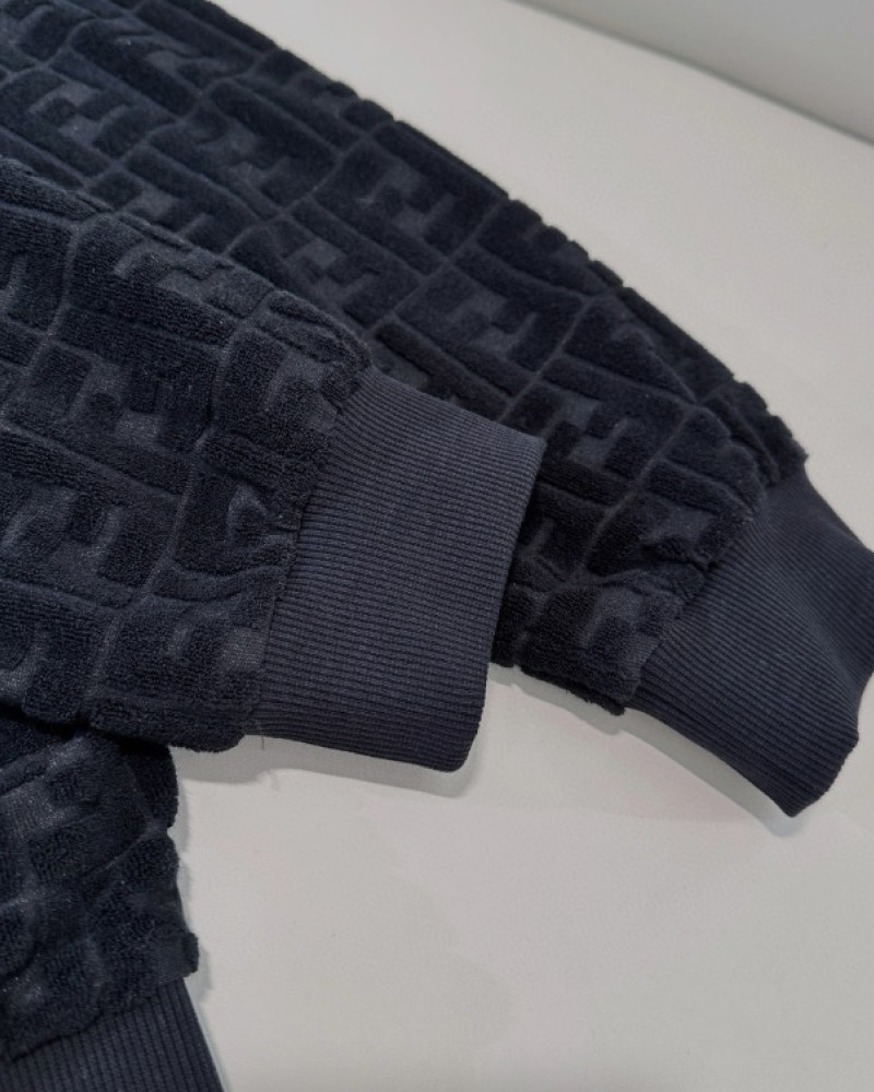 Fendi Black FF Monogram Hoodie