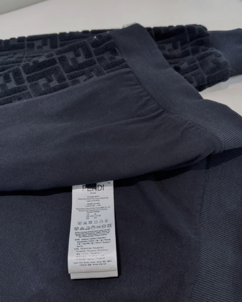 Fendi Black FF Monogram Hoodie