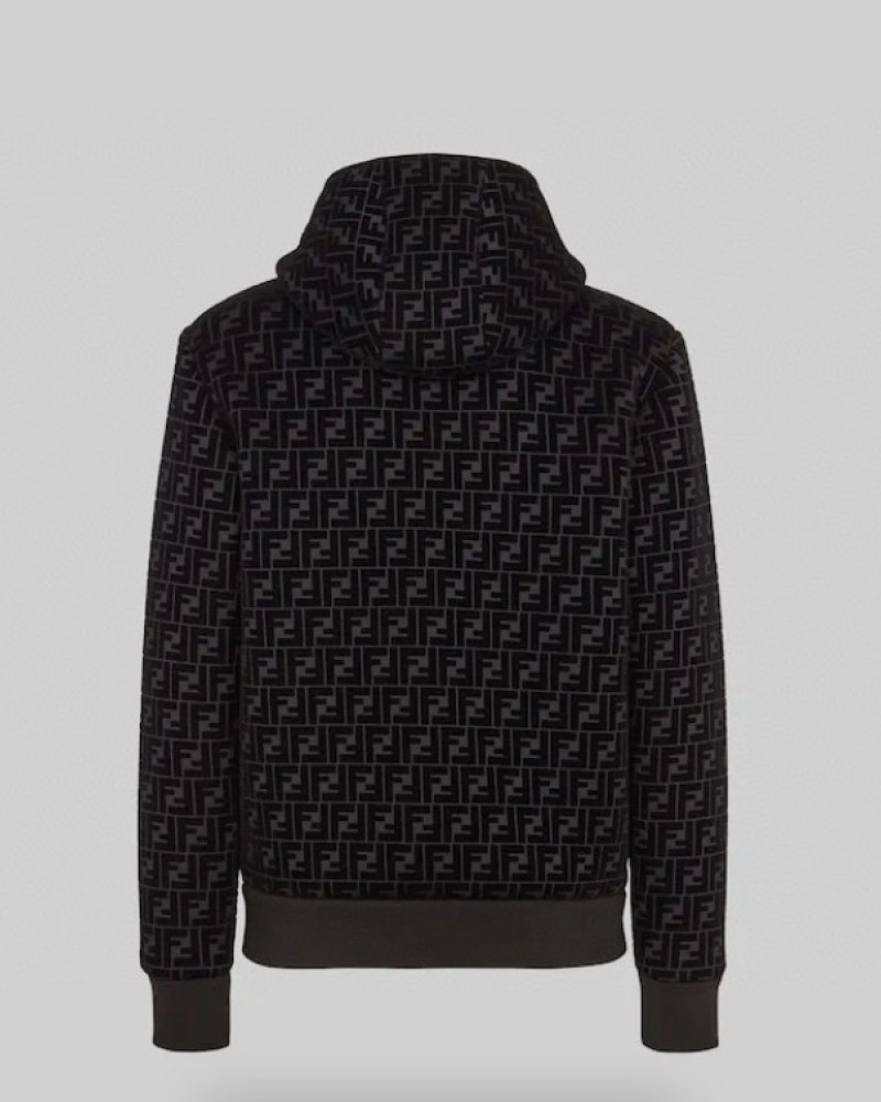 Fendi Black FF Monogram Hoodie