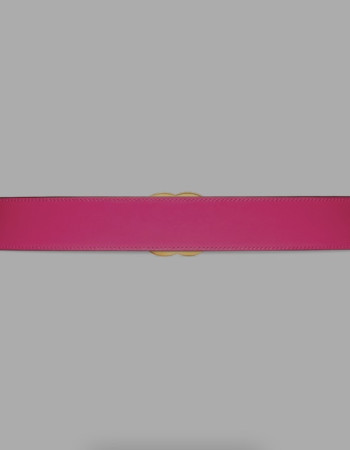 Gucci Women’s Double G Leather Belt – Light Pink & Fuchsia