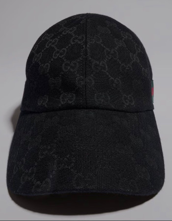 GG Baseball Hat with Web Stripe Designer Cap