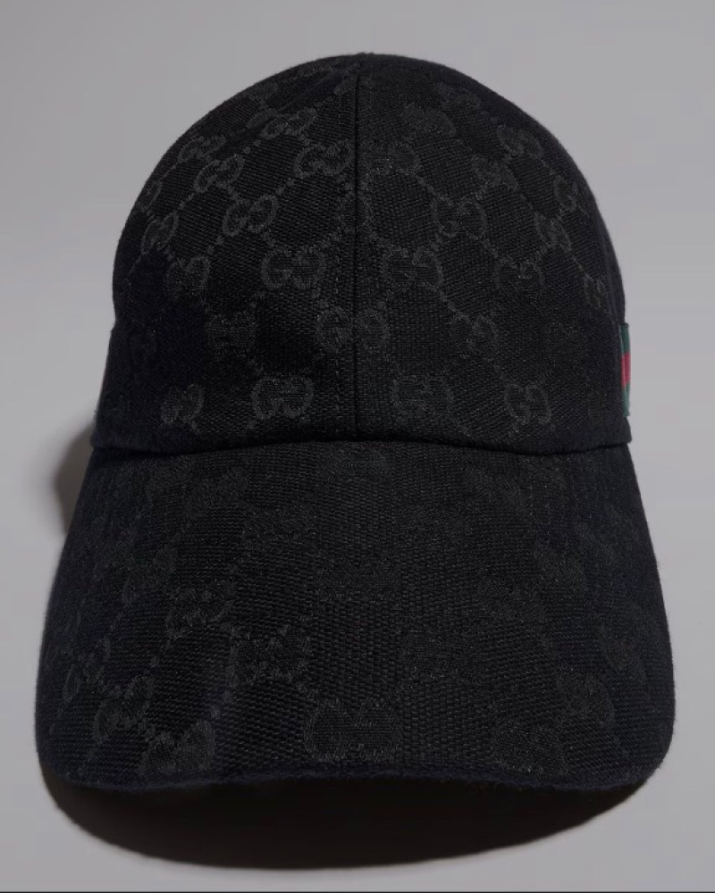 GG Baseball Hat with Web Stripe Designer Cap