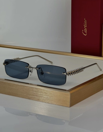 Cartier Clash de Cartier Rimless Rectangular Sunglasses