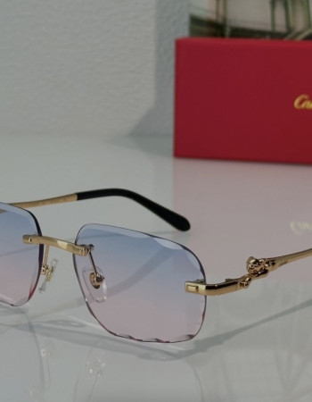 Cartier Panthère CT0281O Rimless Rectangle Glasses