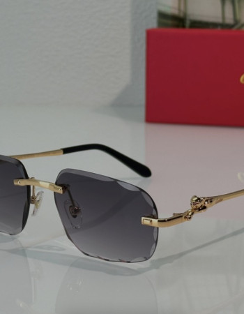 Cartier Panthère CT0281O Rimless Rectangle Glasses