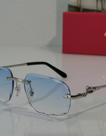 Cartier Panthère CT0281O Rimless Rectangle Glasses