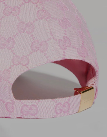 Gucci GG Monogram Pink Baseball Cap