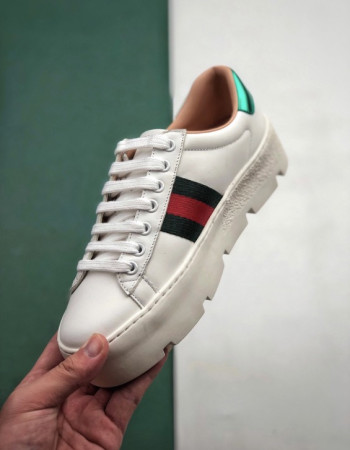 Gucci Platform Ace Sneakers Embroidered Bee.