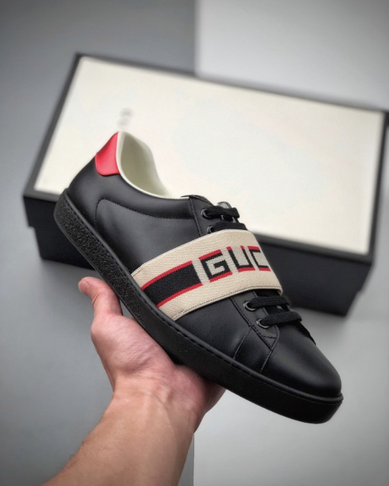 Gucci Ace Sneakers Elastic Gucci Band 