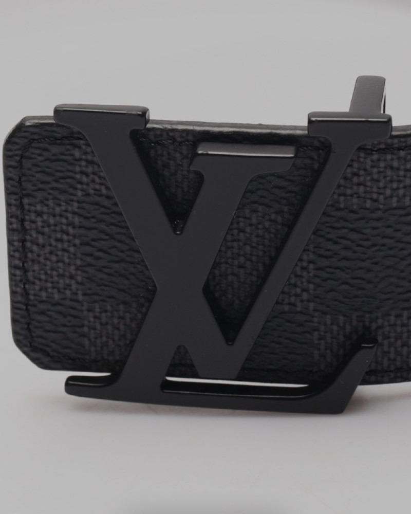 LV Damier Graphite Belt