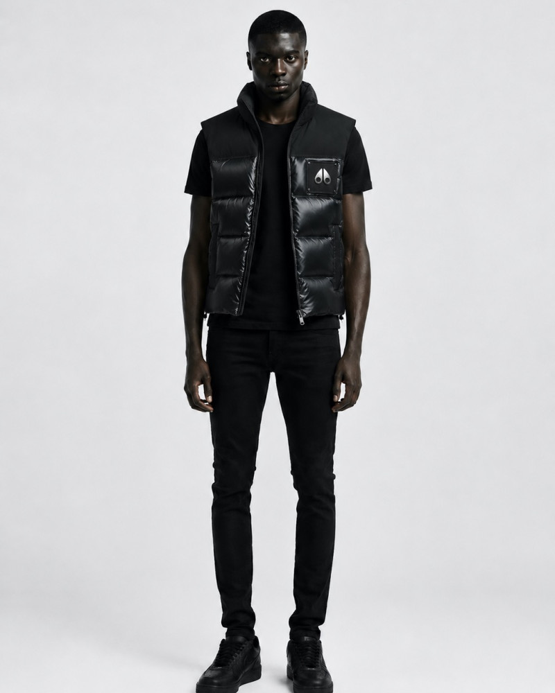 Moose Knuckles Down Puffer Vest - Black