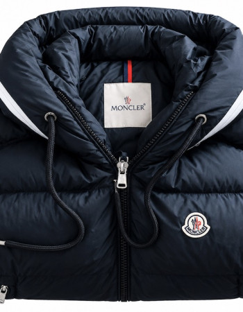 Moncler Barant Double Hood Down Vest – Navy Blue