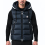Moncler Barant Double Hood Down Vest – Navy Blue