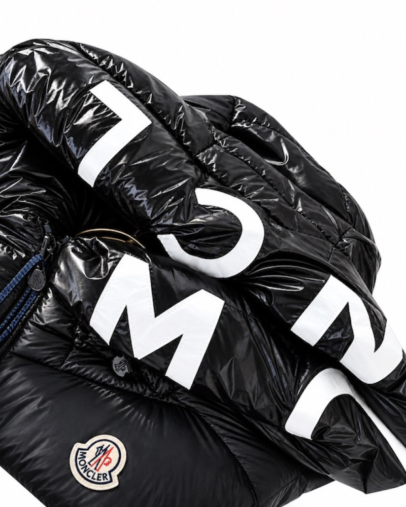 Moncler Montreuil Hooded Logo Down Gilet – Black