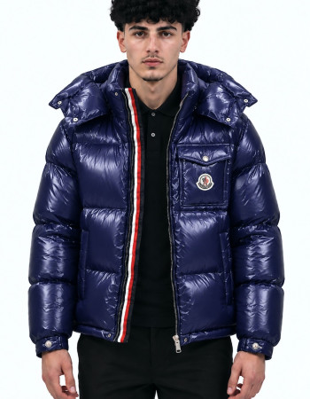 Moncler Montbeliard Hooded Short Down Jacket – Navy Blue