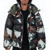 Moncler Mosa Geometric-Print Hooded Down Jacket – Multicolor