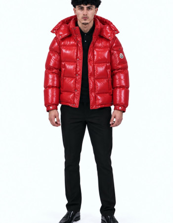 Moncler Etival Maljasset Hooded Down Jacket – Red