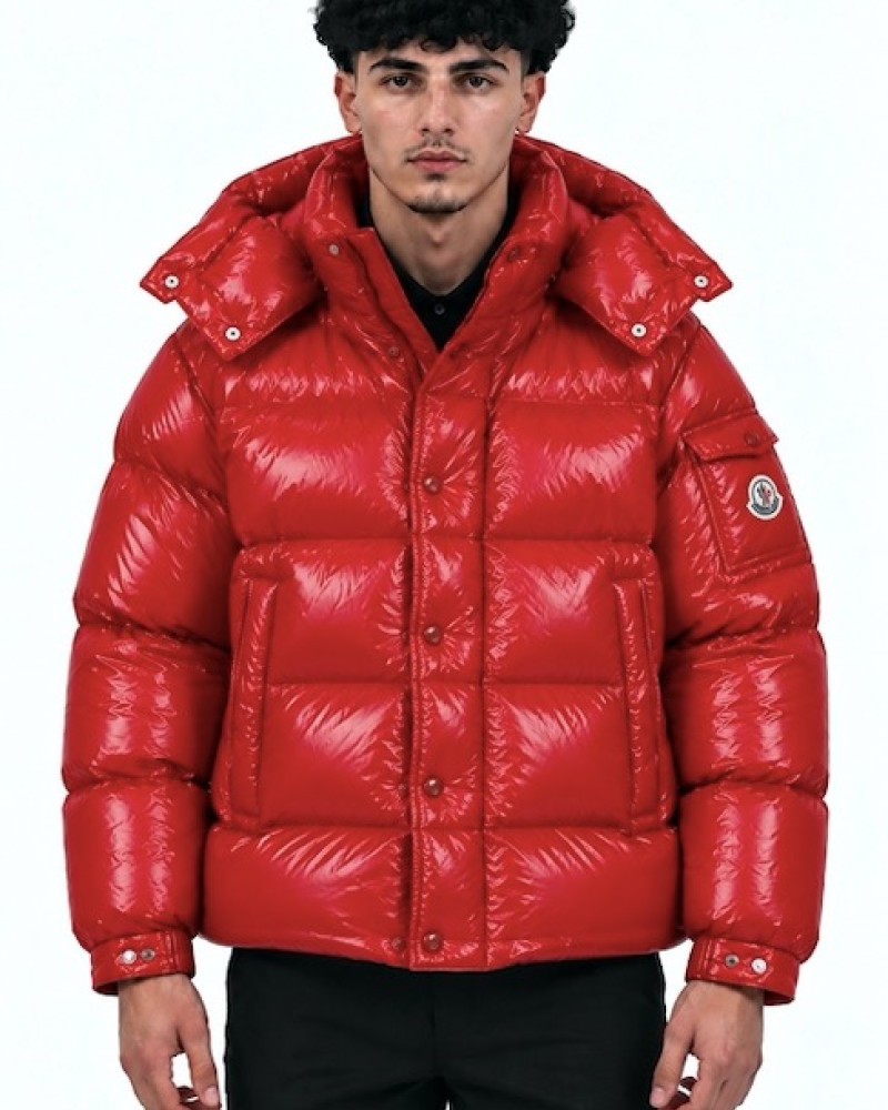 Moncler Etival Maljasset Hooded Down Jacket – Red