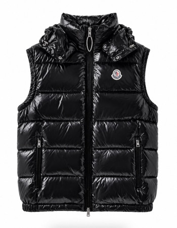 Moncler Bormes Hooded Down Vest – Black