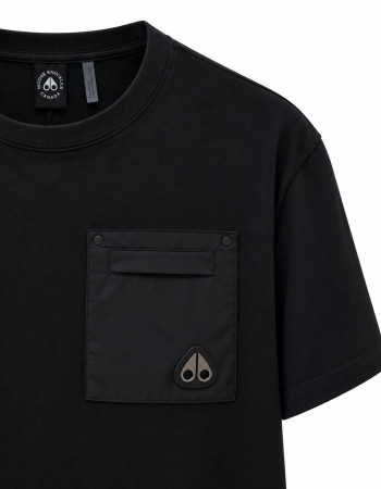 Moose Knuckles Utility Pocket T-Shirt – Black