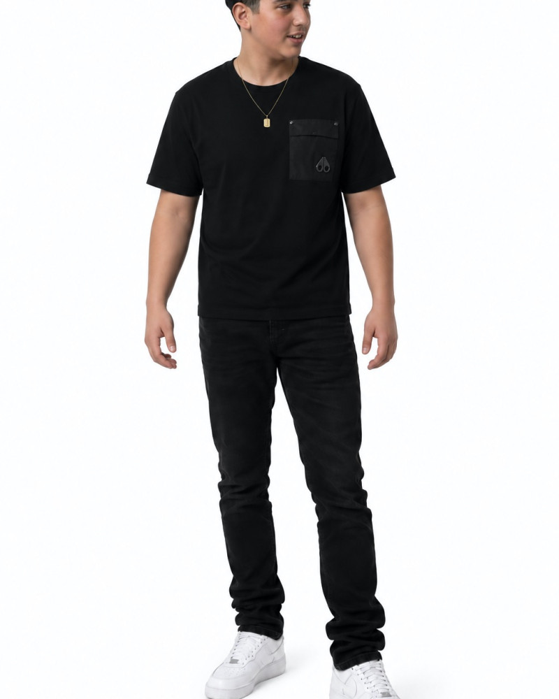 Moose Knuckles Utility Pocket T-Shirt – Black