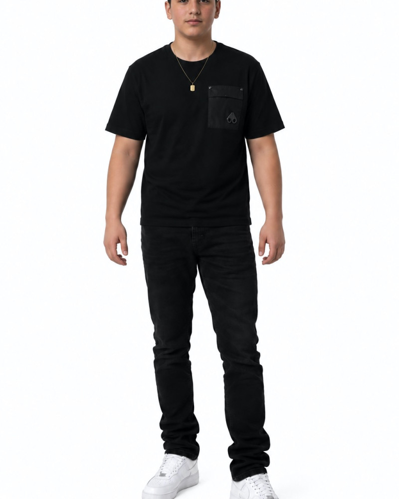 Moose Knuckles Utility Pocket T-Shirt – Black