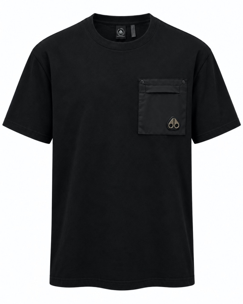 Moose Knuckles Utility Pocket T-Shirt – Black