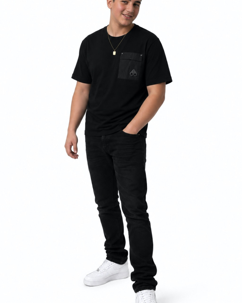 Moose Knuckles Utility Pocket T-Shirt – Black