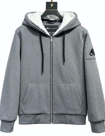 Moose Knuckles Classic Bunny 2 Hoodie – Charcoal/White