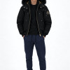 Moose Knuckles Ballistic Bomber Jacket – Black & Gold