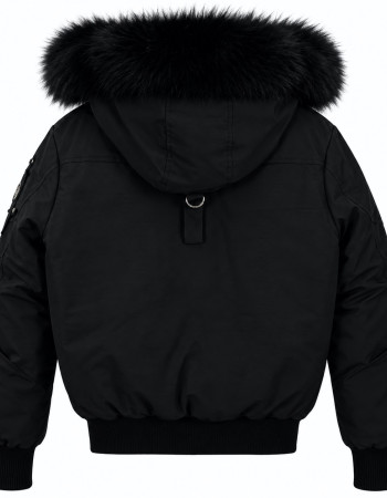 Moose Knuckles Ballistic Bomber Jacket – Black & Gold