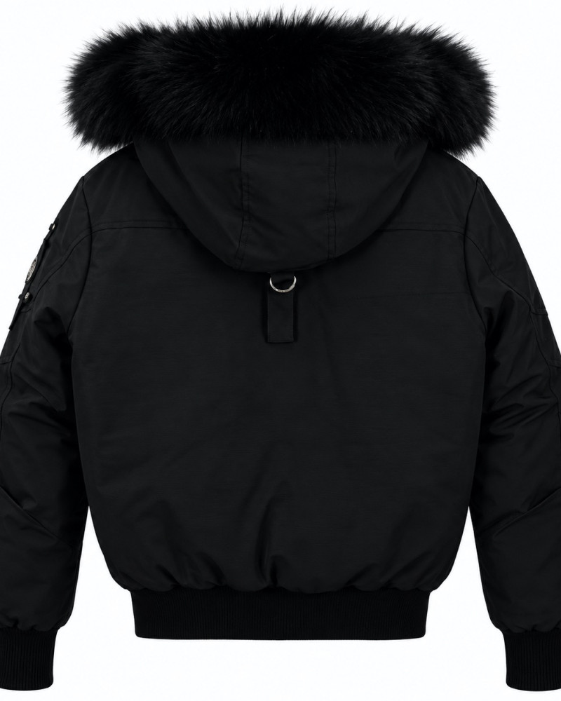Moose Knuckles Ballistic Bomber Jacket – Black & Gold