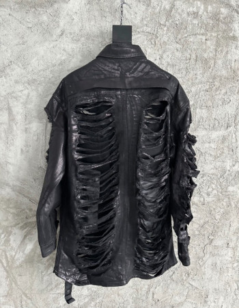  Rick Owens DRKSHDW "Dagger" Distressed Shirt 