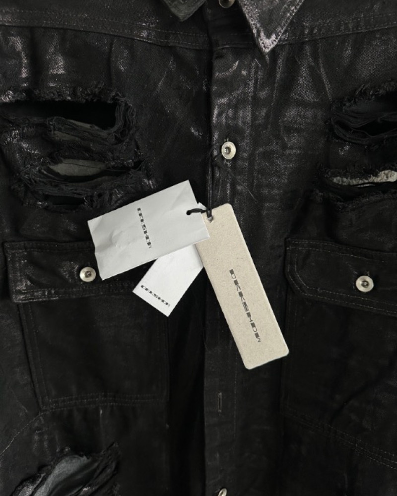  Rick Owens DRKSHDW "Dagger" Distressed Shirt 