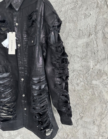  Rick Owens DRKSHDW "Dagger" Distressed Shirt 