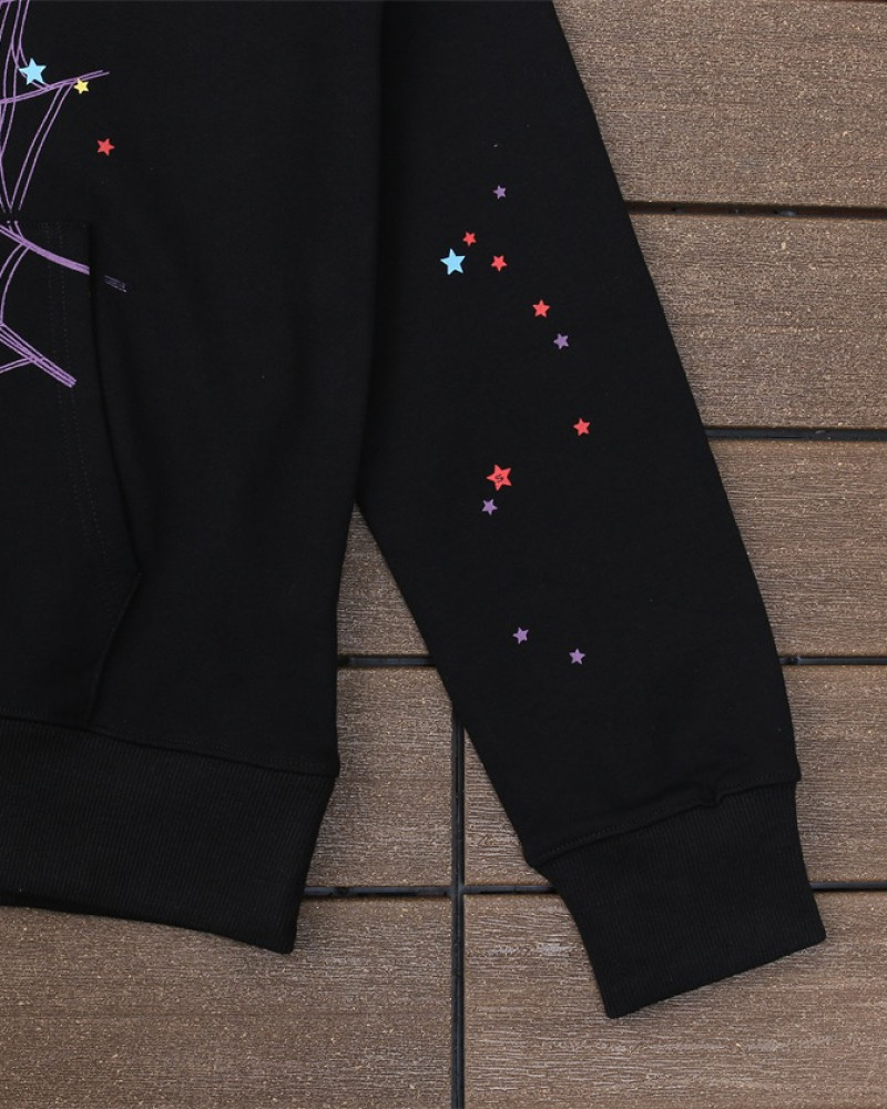 Sp5der Purple Web Hoodie 