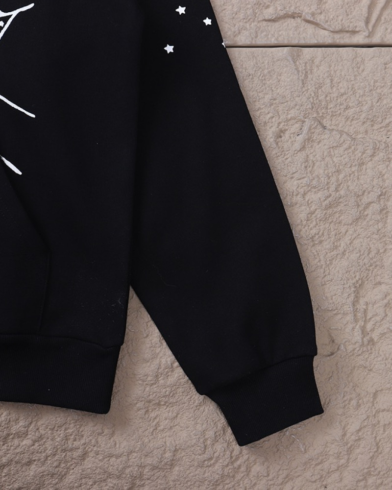 Sp5der White Web Hoodie 