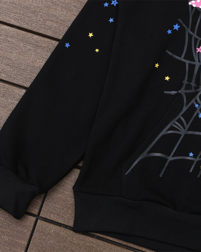 Sp5der Purple Web Hoodie 