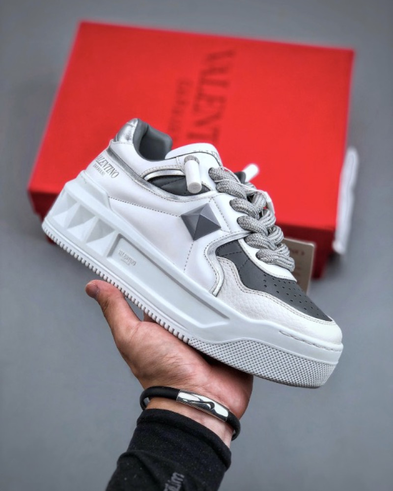 Valentino Garavani Rockstud XL Sneakers White/Grey