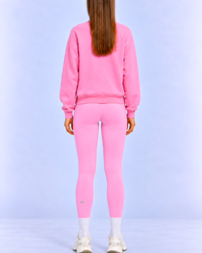 Alo Yoga High-Waist Seamless Scrunch Leggings – Pink